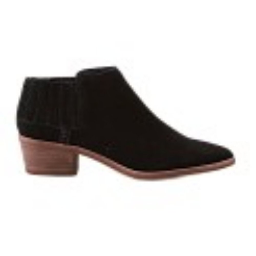 DOLCE VITA KEITON BOOTIE BLACK SUEDE SIZE 7.5 WITH BOX RETAIL $125
